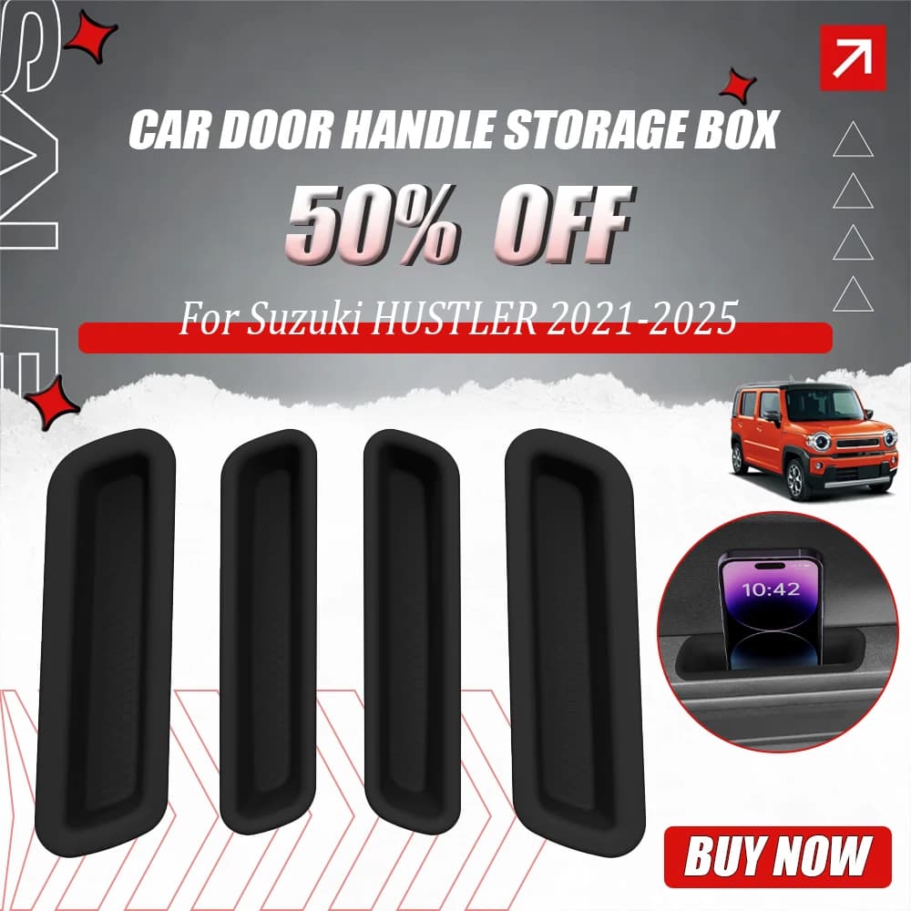 Scatola portaoggetti per maniglia per porta auto per Suzuki HUSTLER 2021-2025 Vassoio portaoggetti per porta anteriore posteriore Accessori interni per auto