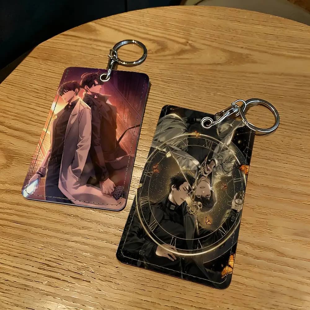 Keyring with protective case for cards and keys, Manga O-Omniscient Reader's Viewpoint, for access to locks and security - Gift Idea