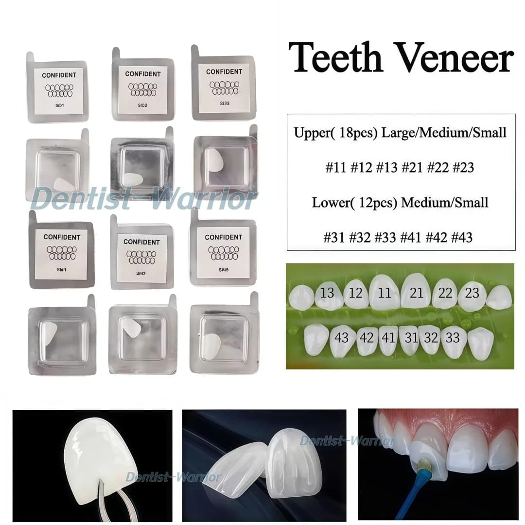 30 Size Dental Composite Porcelain Veneer Teeth Whitening Veneer S/M/L
