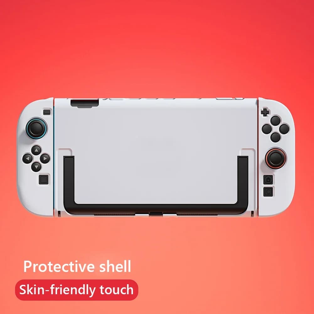 Custodia Protettiva per Console Nintendo Switch 2 Joy-Con con Supporto, Cover Anti-Graffio con Cavalletto Rimovibile