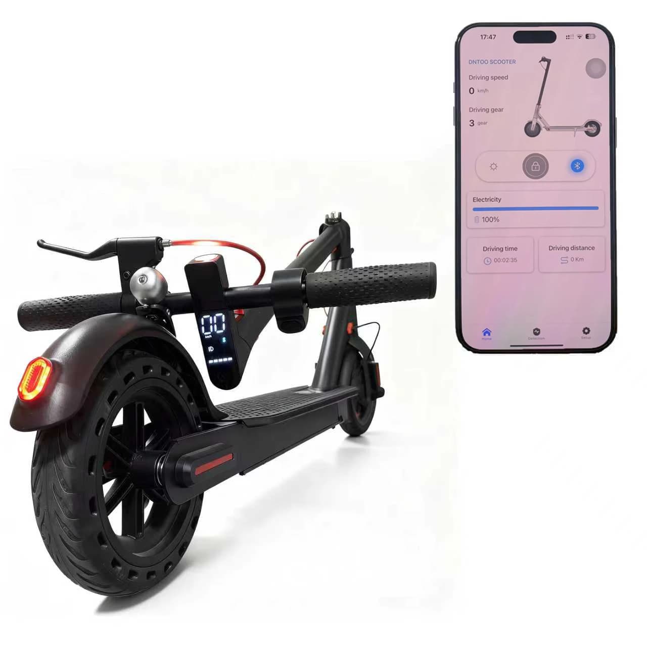 Monopattino elettrico, motore da 350 watt, pneumatici da 8,5 pollici, autonomia di 20 miglia, monopattino elettrico pieghevole per il pendolarismo, adatto agli adulti.
