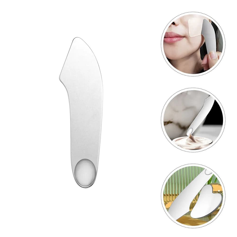 Makeup Spatula Stainless Steel Mixing Spatula for Foundation Lipstick Pigment Cream Blending Professional Beauty Tool