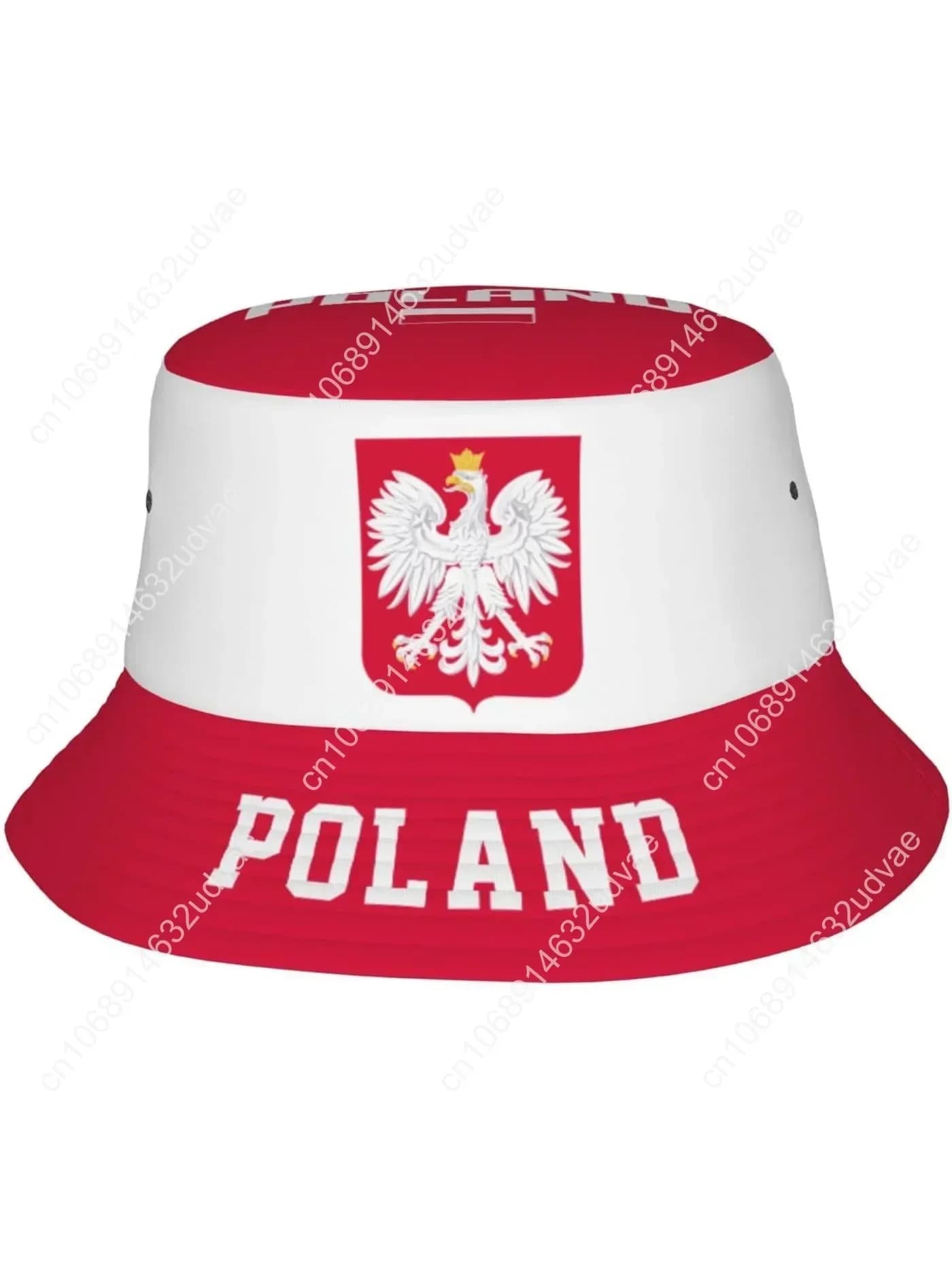 Poland Flag Cool Polish Bucket Hat 3D Printing Fisherman Hats Summer Travel Hiking Beach Sun Caps Multi