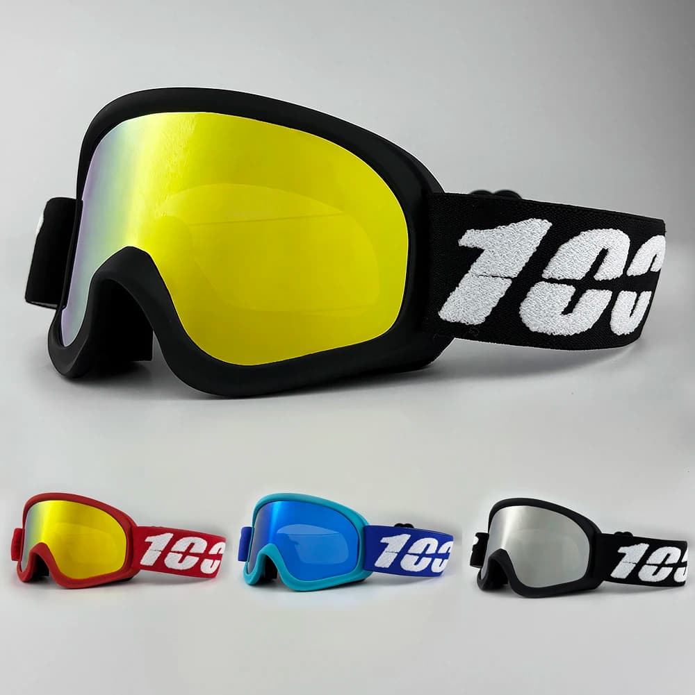 Occhiali da sci Doppi strati Antiappannamento UV400 Snowboard Occhiali da neve Occhiali da motoslitta Occhiali Sport all'aria aperta Occhiali da sci