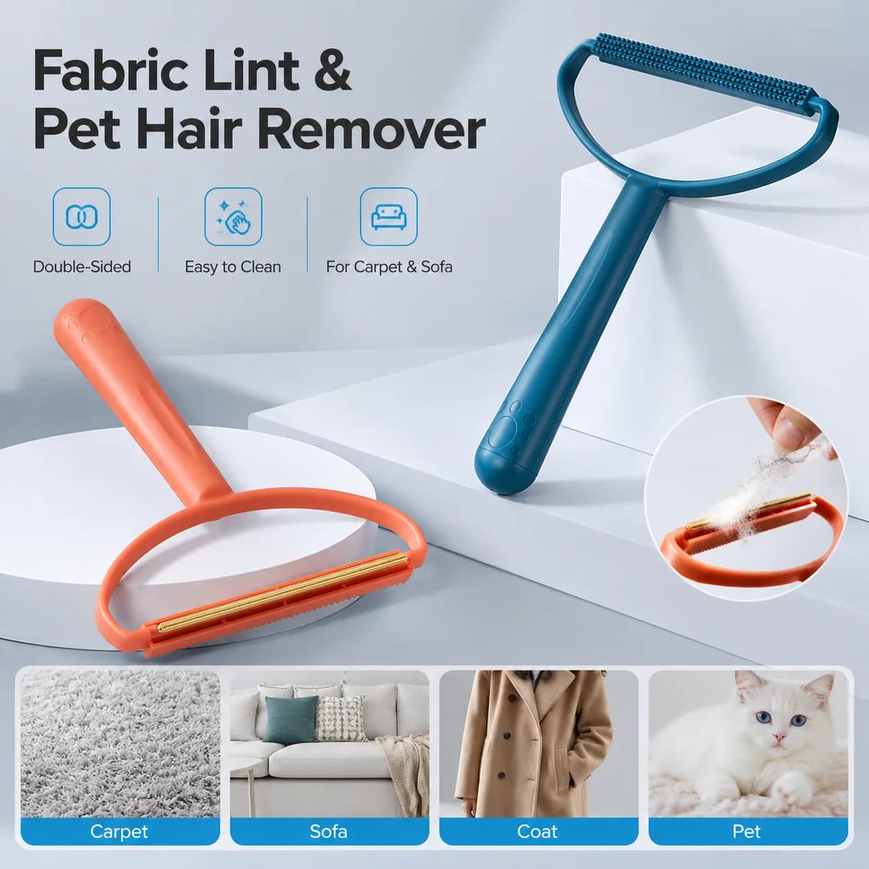 1PC Fabric Shaver Lint Remover Clothes Fuzz Remover Portable Hair Ball Trimmer For Sweater Coat Sofa Blanket Pet Hair Cleaning