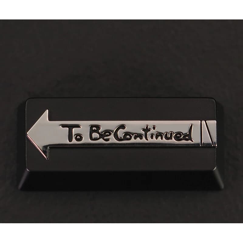 Artisan Keycap Enter Key 2.25u per tastiera meccanica a continuare Jojo Anime Colore nero Zinco Lega di alluminio Metallo AULA F75