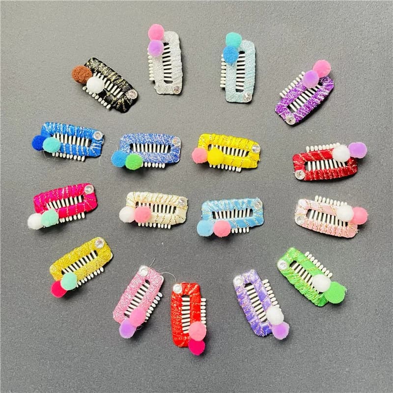 Fai da te Pet Dog Grooming Wedding accessori divertenti pettine per cani forcina BB fermagli per capelli denti Pure Hand Around Baby Safety