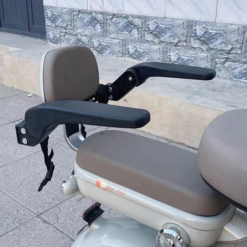 Protezione per Sella Bici Elettrica, Barra Antiribaltamento Girevole, Impermeabile, Portatile, in Metallo, per Sedile Posteriore Bicicletta