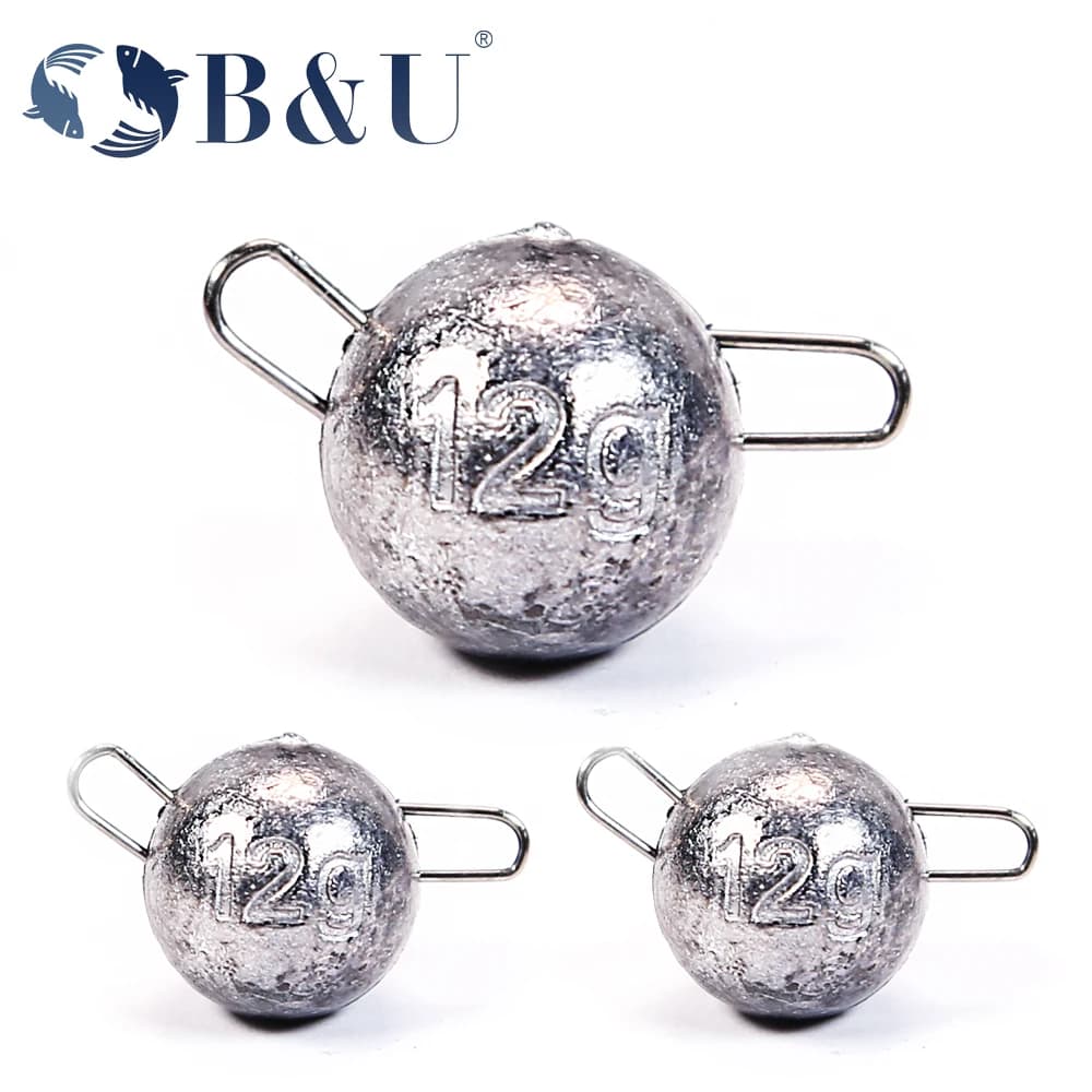 B & U Fishing Cheburashka Weight Sinker Fishing Accessories Swing Jig Head Bullet Weights Rear Soft Group 2g-12g Hook Release