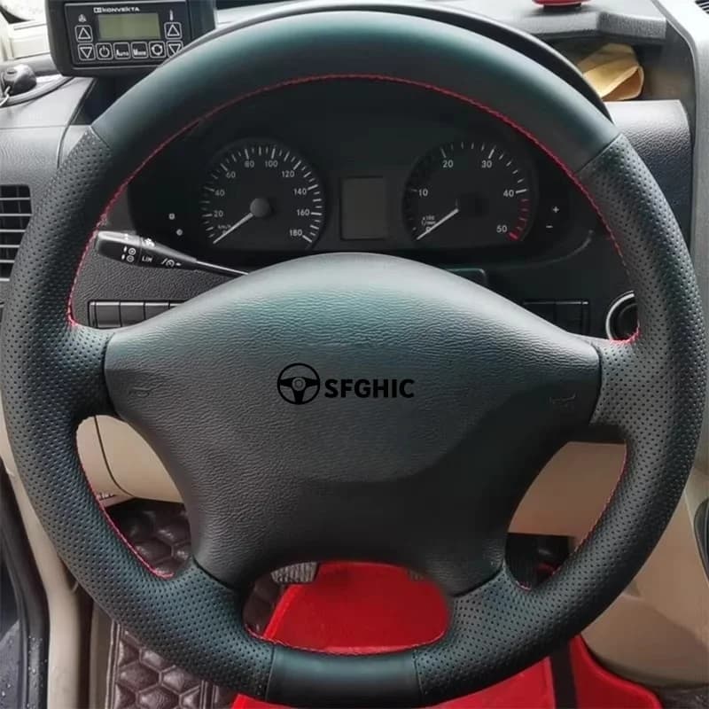Coprivolante antiscivolo in pelle microfibra cucita a mano per Mercedes Benz Viano W639 Vito 2003-2014 Sprinter 2006-2013