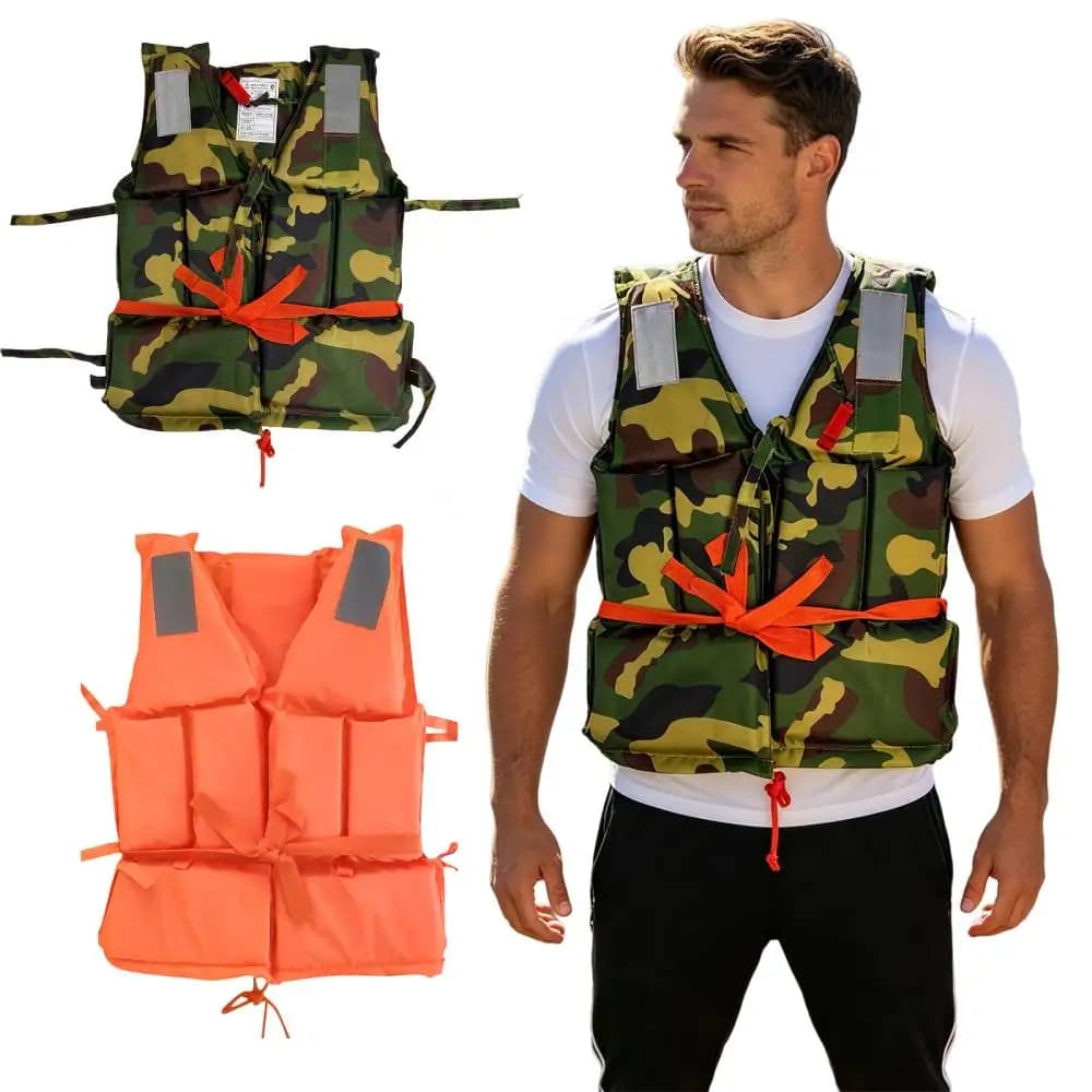 Adult Kayak Vest High Buoyancy Swim Vest Women's Men's Adjustable Safety Jacket Great For Boating, Swimming, Watersports