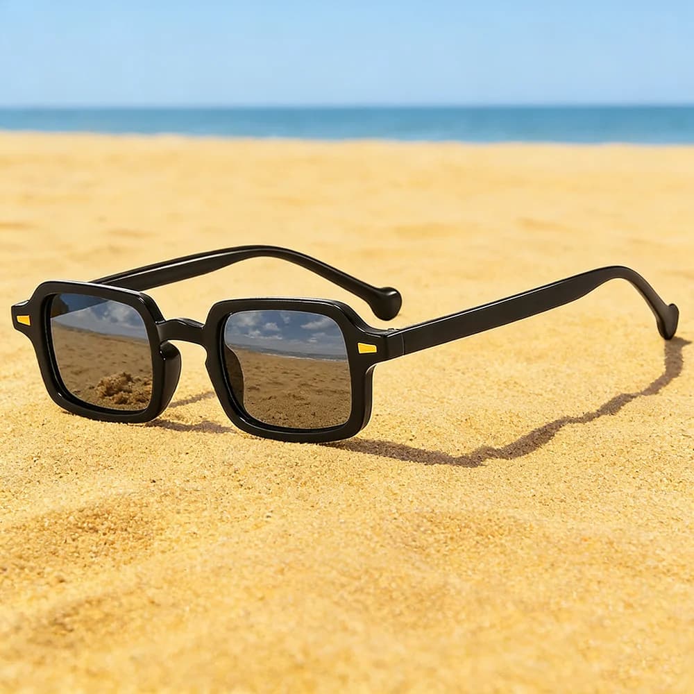 8pcs/set Luxurious Rectangle Sunglasses Women Oval Vintage Square Sun Glasses Men Shades Female Eyewear Anti-glare Sunglasses