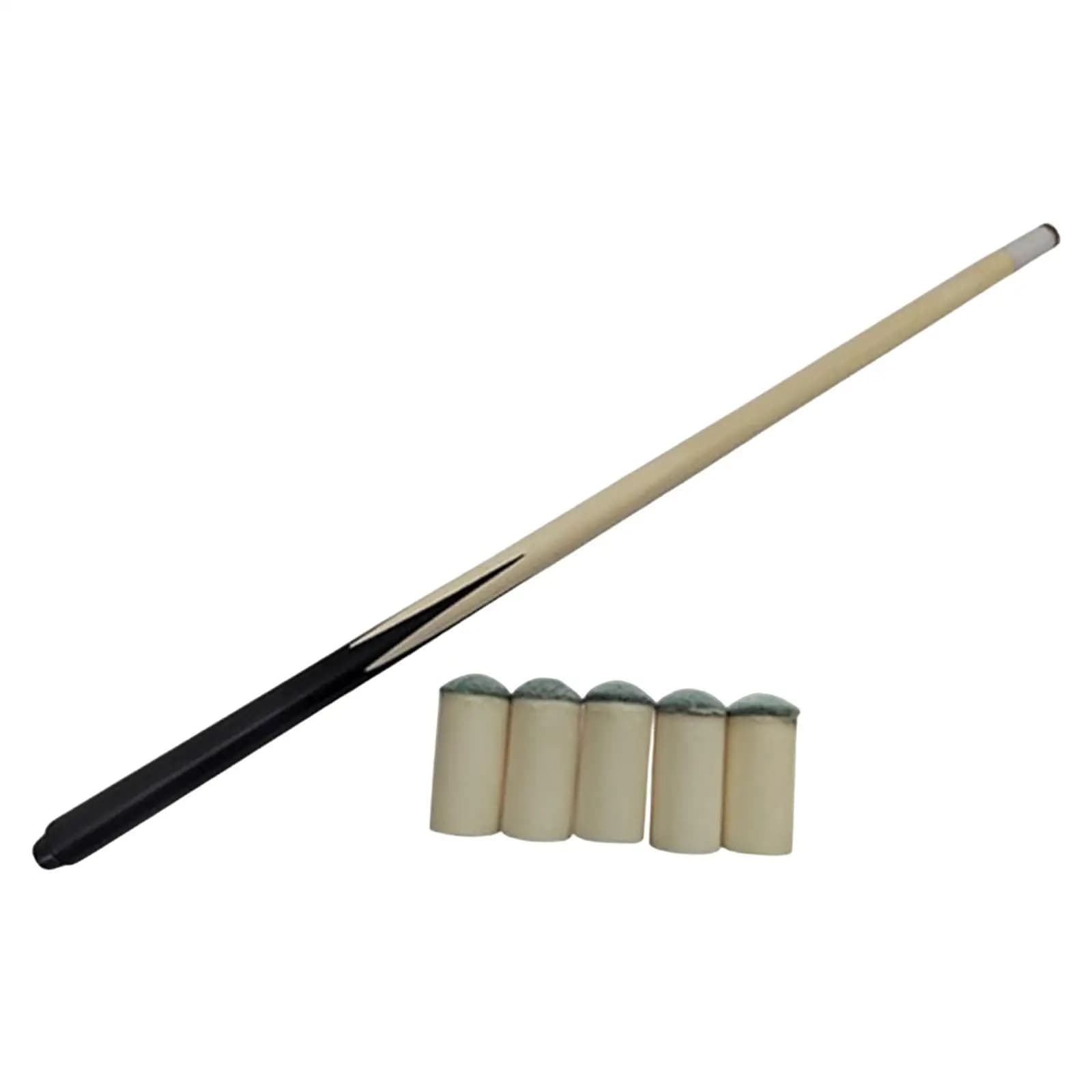 Stecca da biliardo per bambini, punta per stecca antideflagrante professionale leggera, accessorio di protezione della coda in gomma morbida in legno