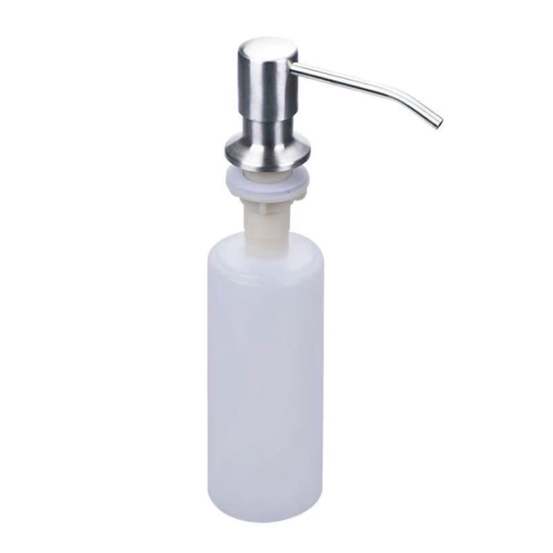 Dispenser di sapone per lavello da cucina da 300 ml, con pompa e organizer per bottiglie di liquidi, pratico e conveniente