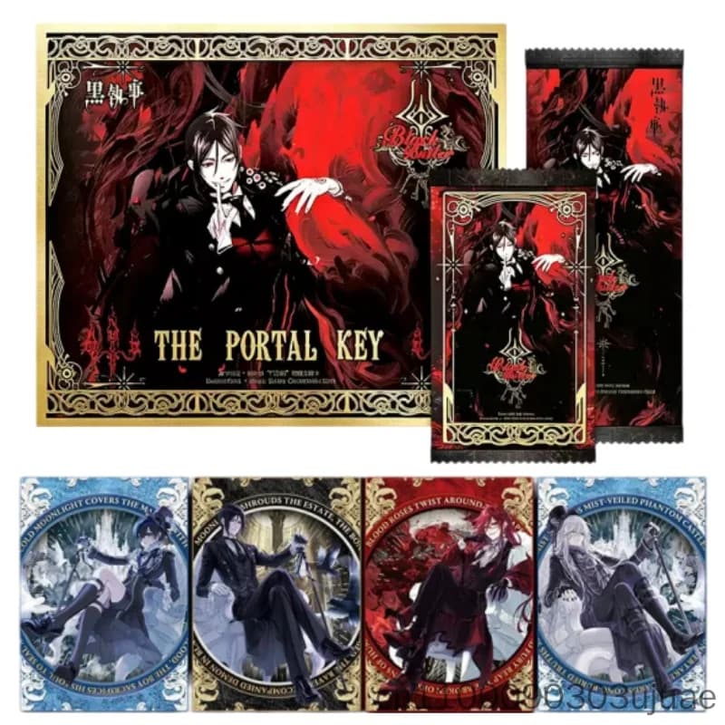 Black Butler Card Gate Of Keys Demon Theme Series Hundred-Painting Evil Spirit Butler Cards Toy Gift For Anime Fans Collection
