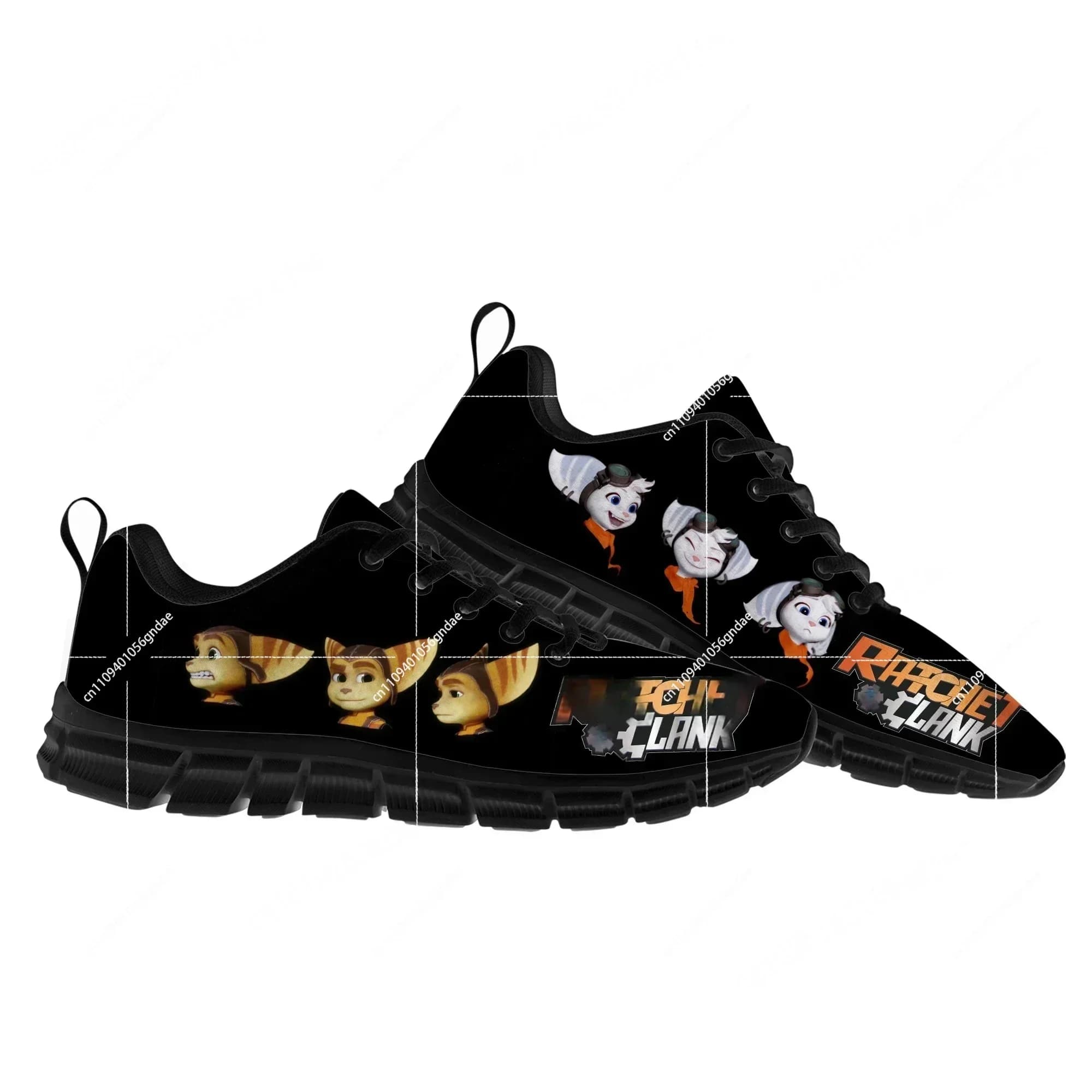 Scarpe sportive Ratchet & Clank Rift Apart, sneakers da uomo e da donna con design a tema cartoni animati, scarpe personalizzate