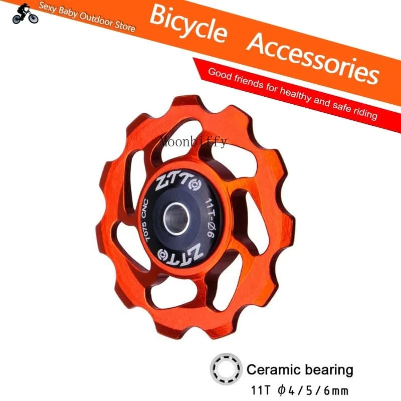 Bike Sram per ZTTO 11T MTB bicicletta deragliatore posteriore 4/5/6mm Jockey ruota cuscinetto in ceramica puleggia AL7075 rullo guida bici folle