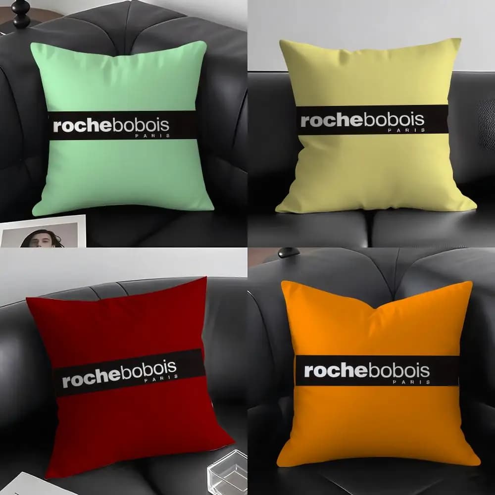 R-Roche Fashion B-Bobois Fodera per cuscino Elegante e confortevole Federa per divano letto Stampa fronte-retro Cerniera invisibile Decorazioni per la casa