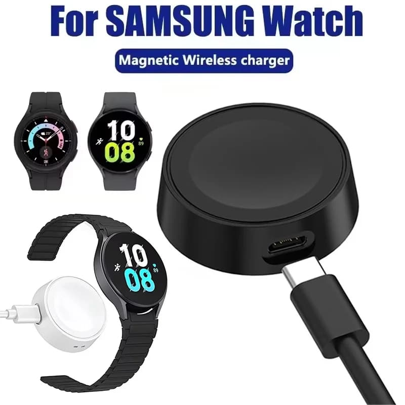 Cavo USB portatile per ricarica rapida, stazione dock per Samsung Galaxy Watch 7/6/5/4/3 Active 2/1, accessori per caricabatterie wireless.
