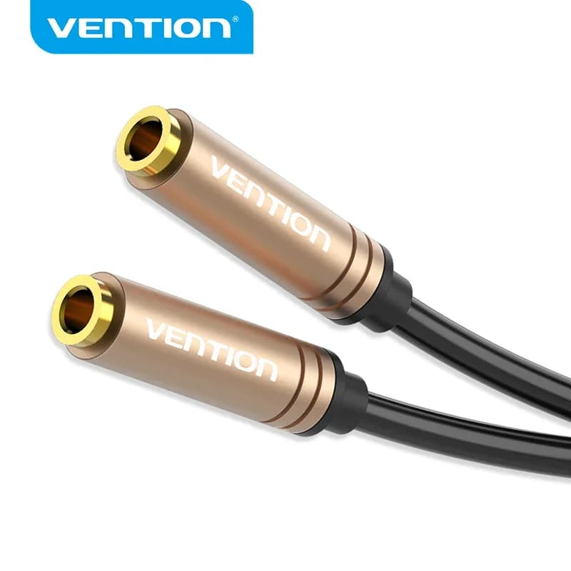 Vention Jack 3.5 mm female stereo audio cable Aux gold plated extension cable for Laptop Phone Aux PS3 cable