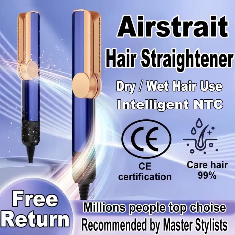 Hair dryer 2 in 1 Iron Combo Ionian Plate Hot Air Hair dryer for travel in the living room Light fast styling equipment