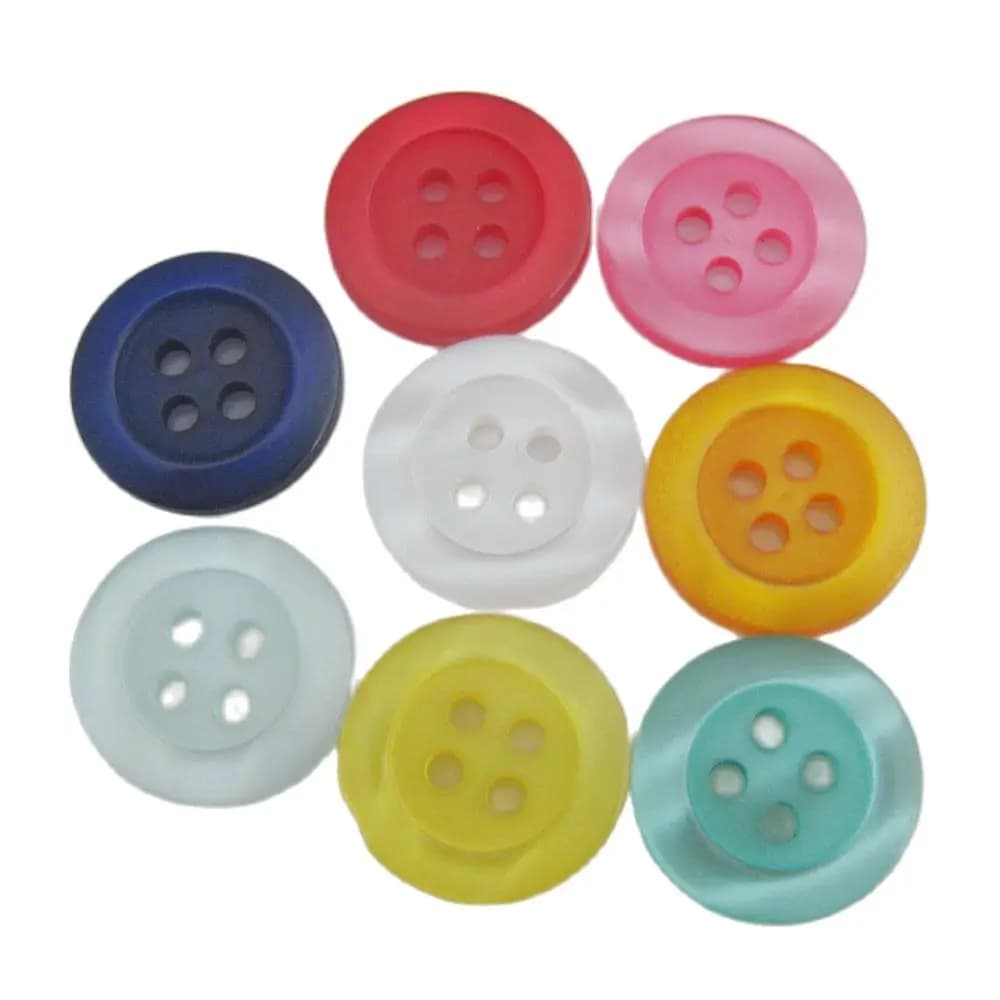 NBNVKW 50 pz/pacco 4 fori bottoni rotondi per camicie 3/5 "multicolori accessorio artigianale per cucire fai da te