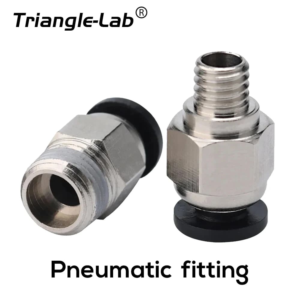 Trianglelab Raccordo pneumatico G1/8" / M6 per stampante 3D Tubo in PTFE Bowden da 4 mm PC4 Compatibile con la maggior parte delle STAMPANTE 3D