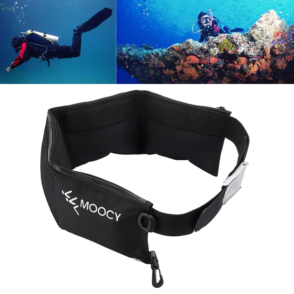 Diving Weight Belt Portable Snorkeling Diving Weight Belt Bag with Pocket Quick Drying Waist Hanging Water Sports Equipment