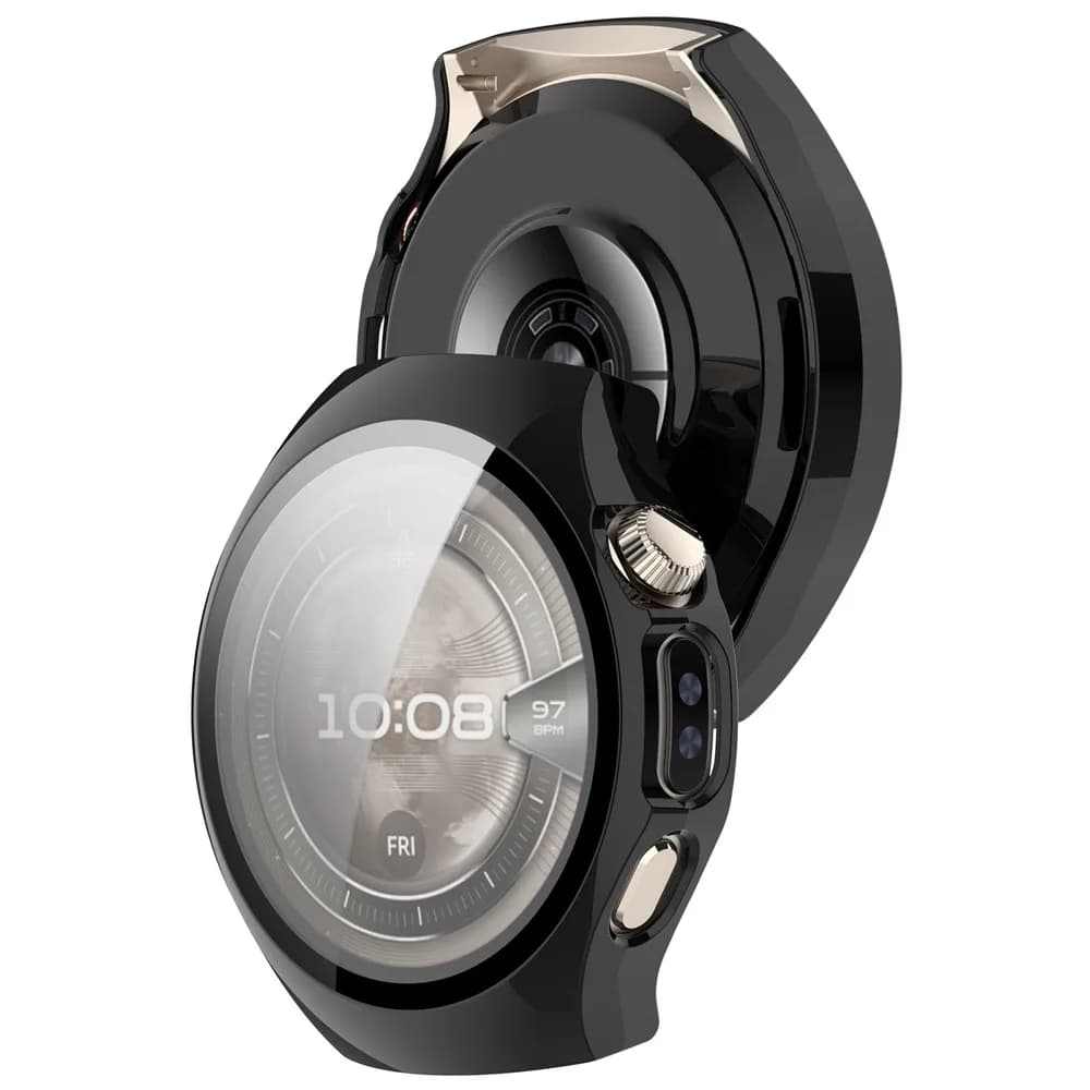 Custodia protettiva per PC Smartwatch + custodia protettiva in vetro temperato con guscio rigido per Huawei Watch 5 Watch5 42mm 46mm