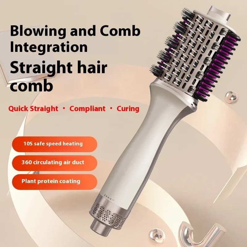 Multifunctional hair dryer 3 in 1, volumizing brush, curling iron, hair comb