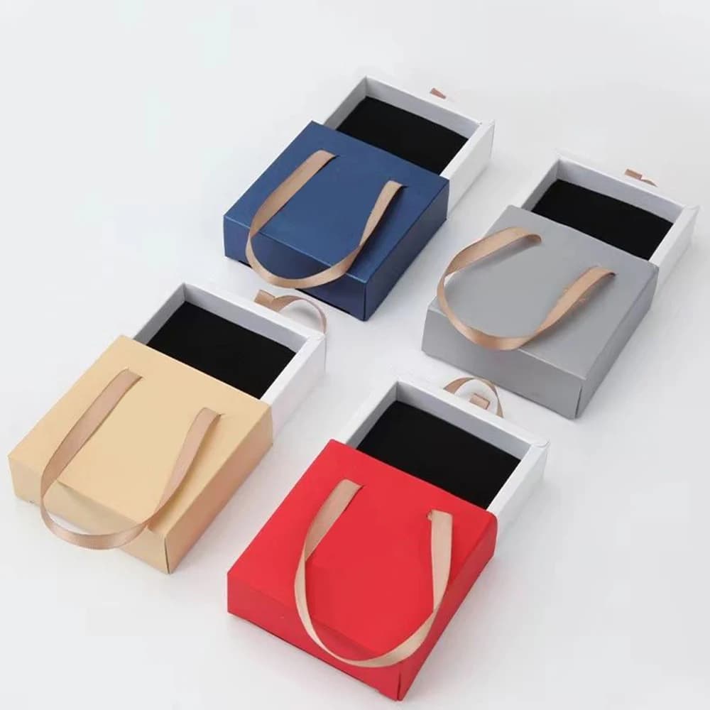 Cassetto per gioielli con manico Borsa per matrimonio Bracciale Anello Orecchini Collana Regali Confezione Organizzatore Custodia portatile da viaggio