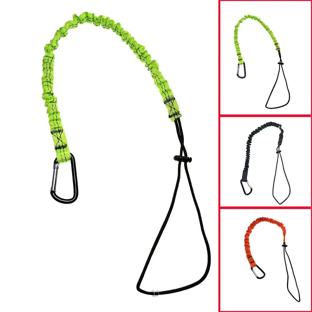 Guinzaglio da paddle SUP con moschettone di sicurezza per kayak, barca a remi, canna da pesca, cordino a spirale, corda per legare