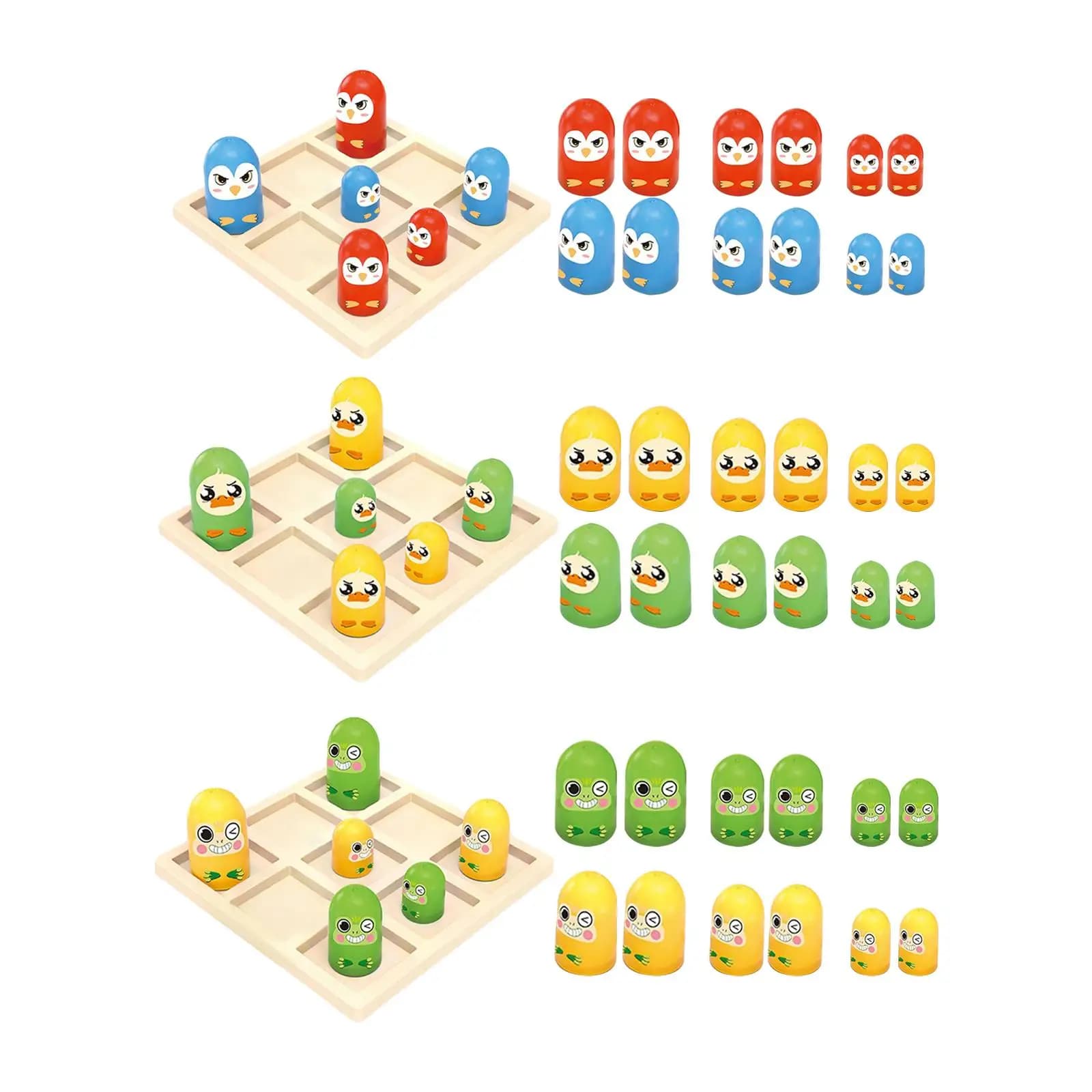 19 Pieces Toe Board Game Desktop Checkers Eat Small Educational Puzzle Strategy Chess Set Suitable for Social Events Indoor