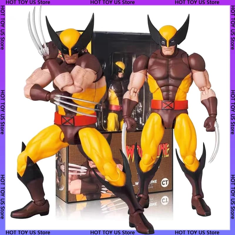 Giocattoli originali Ct Mafex 096 138 Versione Manga Wolverine Action Figure Ct Toys Logan Classic Battle Suit Marvel Mobile