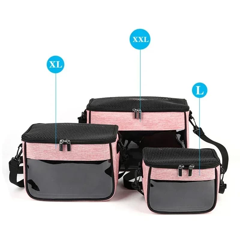 Borsa da viaggio portatile per animali domestici piccola borsa da trasporto per animali traspirante borsa a tracolla inclinata per animali da coniglio criceto riccio furetto