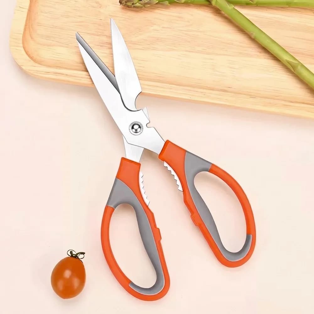 Forbici da Cucina Premium Stile Tedesco, Ultra Affilate e Resistenti, Multiuso per Pesce, Ossa e Uso Domestico C2612