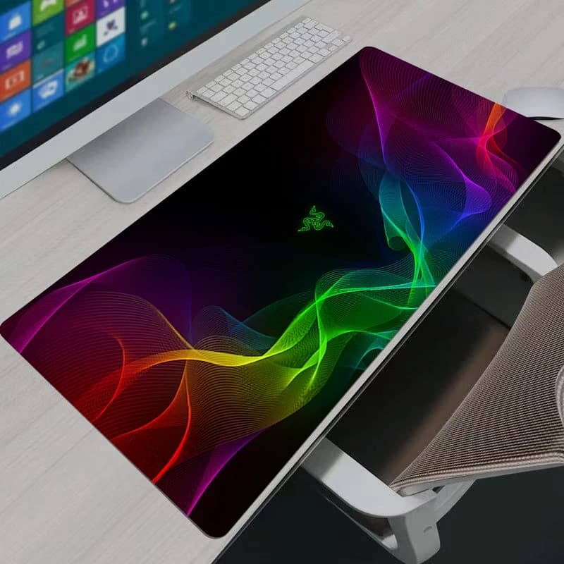 Grande Razer LOGO Tappetino per mouse Computer da ufficio Tappetino da scrivania Tavolo Tastiera Tappeto per laptop Regali per ufficio Accessori Tappetino per mouse da gioco