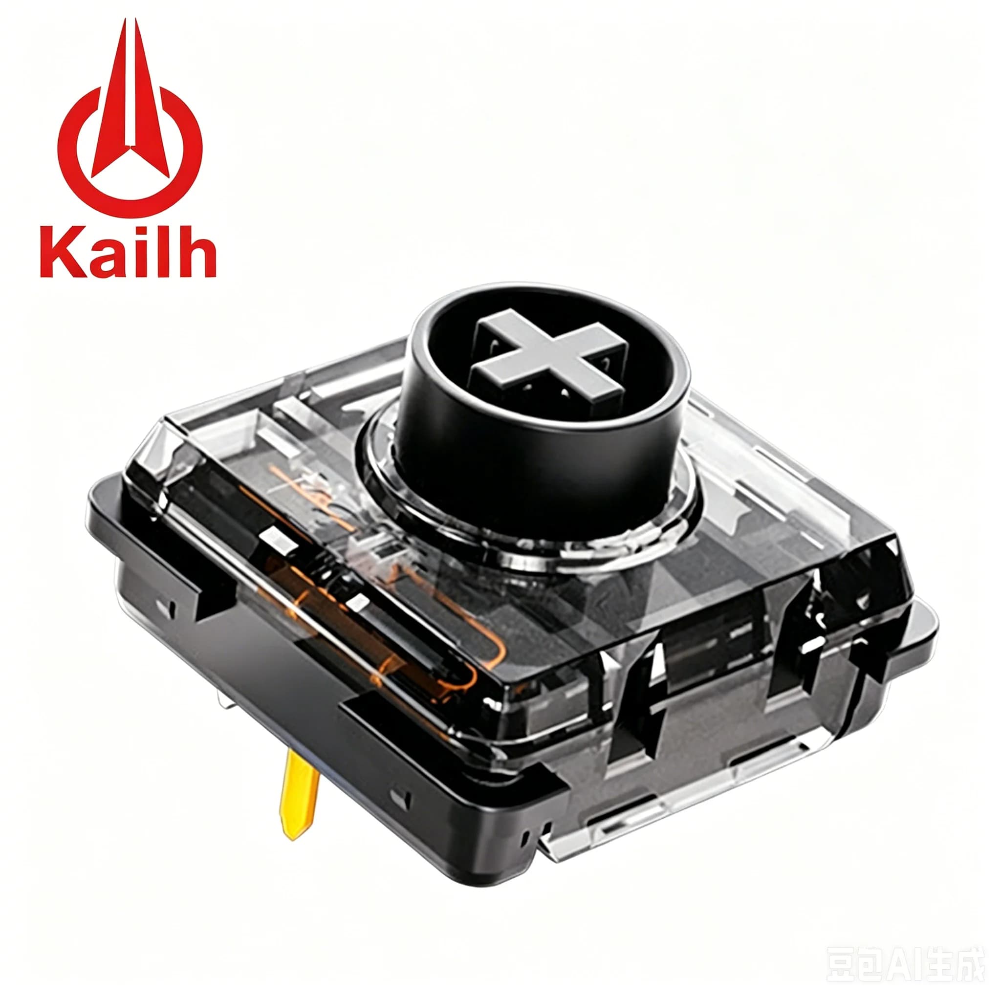 Kailh Black Iris Mini Switch 30g Light Actuation Force Low Noise Low Profile Switch Ultra-responsive Mechanical Keyboard Switch