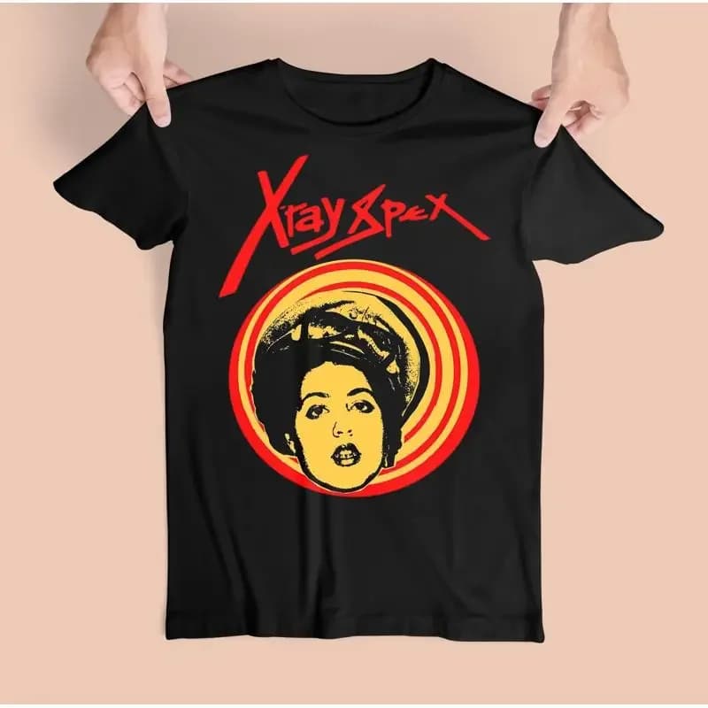Maglietta in cotone nera S 5XL per i fan di Xray Spex Band in vendita