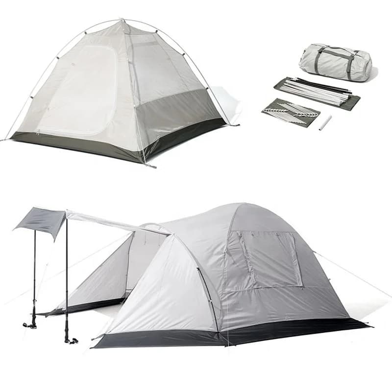 Trekking tents for mountaineering from 4 seasons outdoor camping tent with light and waterproof aluminum pole