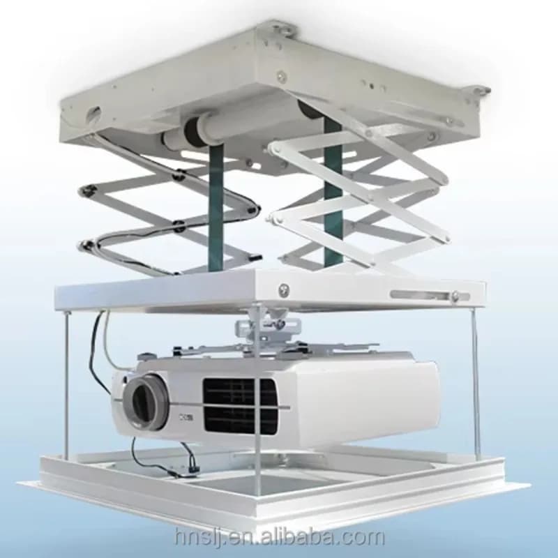 High Quality Durable Scissors Electric Ceiling Mount Motorized Lift Projector Lift Projection Hanger Electric Lifting