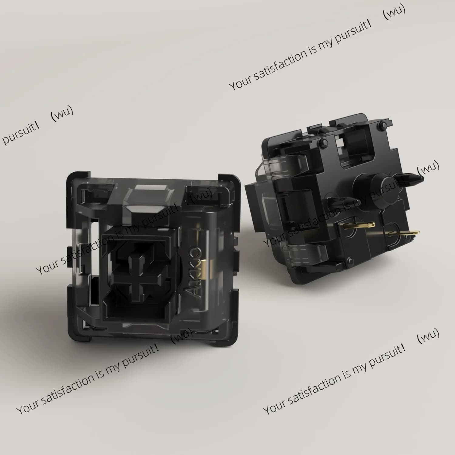 FOR V3 Pro Cream Black Switches 5 Pins 55gf Linear Switch with Dustproof Stem Compatible with MX Mechanical Keyboard (45 pcs)