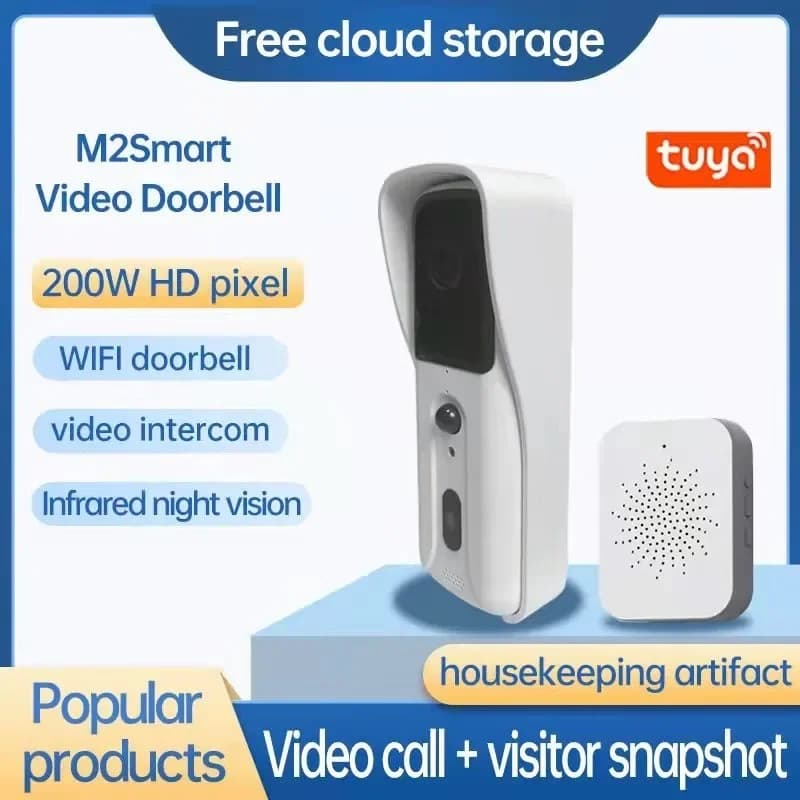 Campanello Video WiFi 2.4G 1080P citofono Wireless esterno intelligente telecamera Wireless impermeabile con alimentatore AC/DC