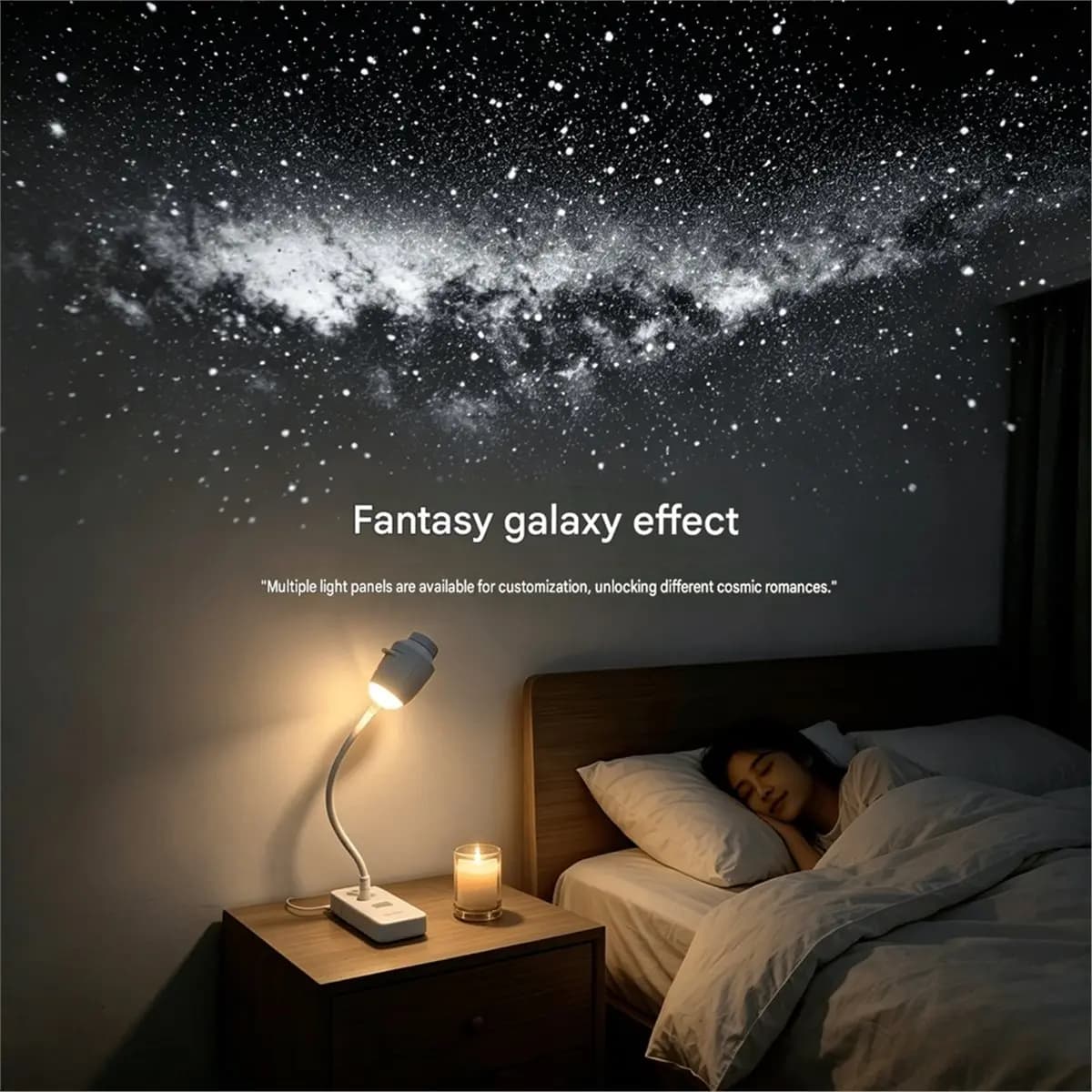 giftnew Mini Galaxy Star Projector - Dual Function Night Light for Home and Car, Ideal for Children