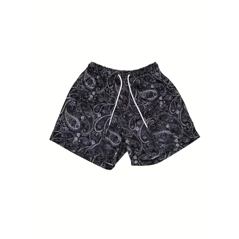 Pantaloncini Sportivi da Basket per Uomo, Shorts Casual Stampati da Spiaggia, Pantaloni Corti Sportivi FK