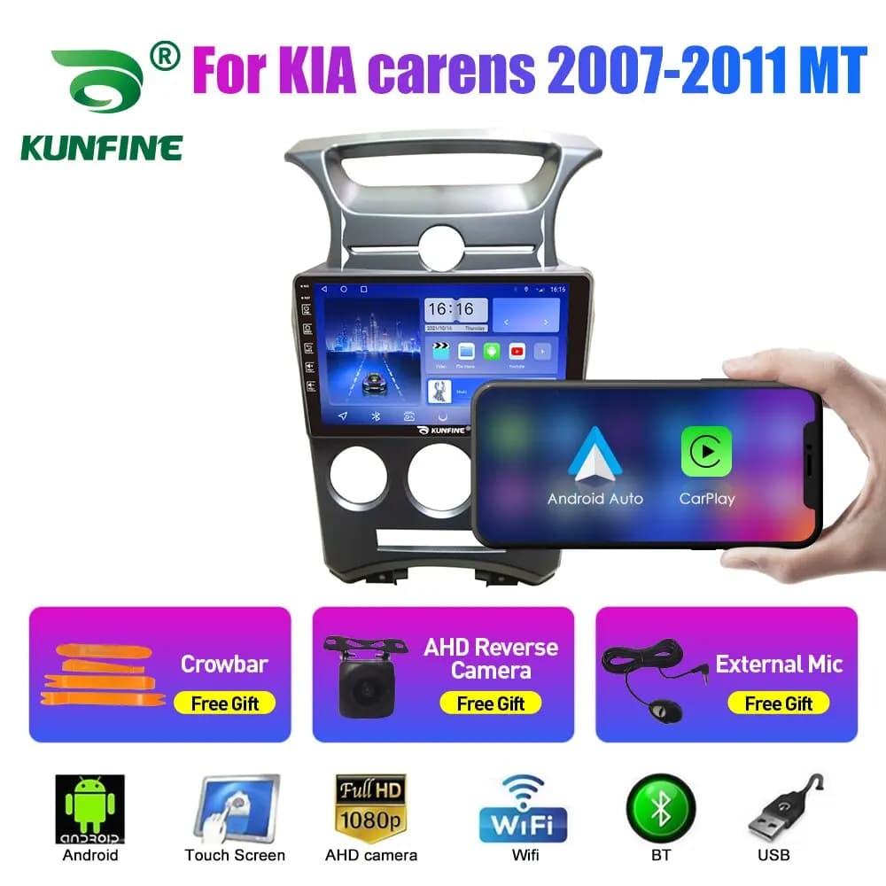 Autoradio da 10.33 pollici per KIA carens 2007-2011 MT 2Din Android Octa Core Car Stereo DVD Lettore di navigazione GPS Schermo QLED Carplay
