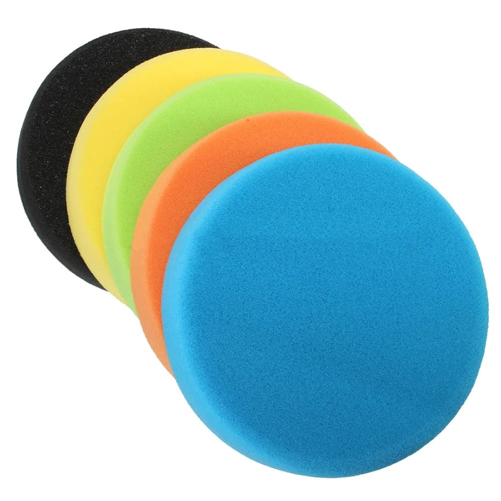 NEW 5 Poles (125 Mm) Auto Polishing Disk Polishing Ceret Sponge Wool Wheel Polishing Car Polishing Wheel Drilling Point Adapter