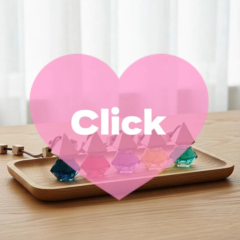1Pcs 8ml Triangle Cover Brown Rope Gradient Rhombus Glass Bottle Empty Car Essential Oil Diffuser Fragrance Perfume Bottle