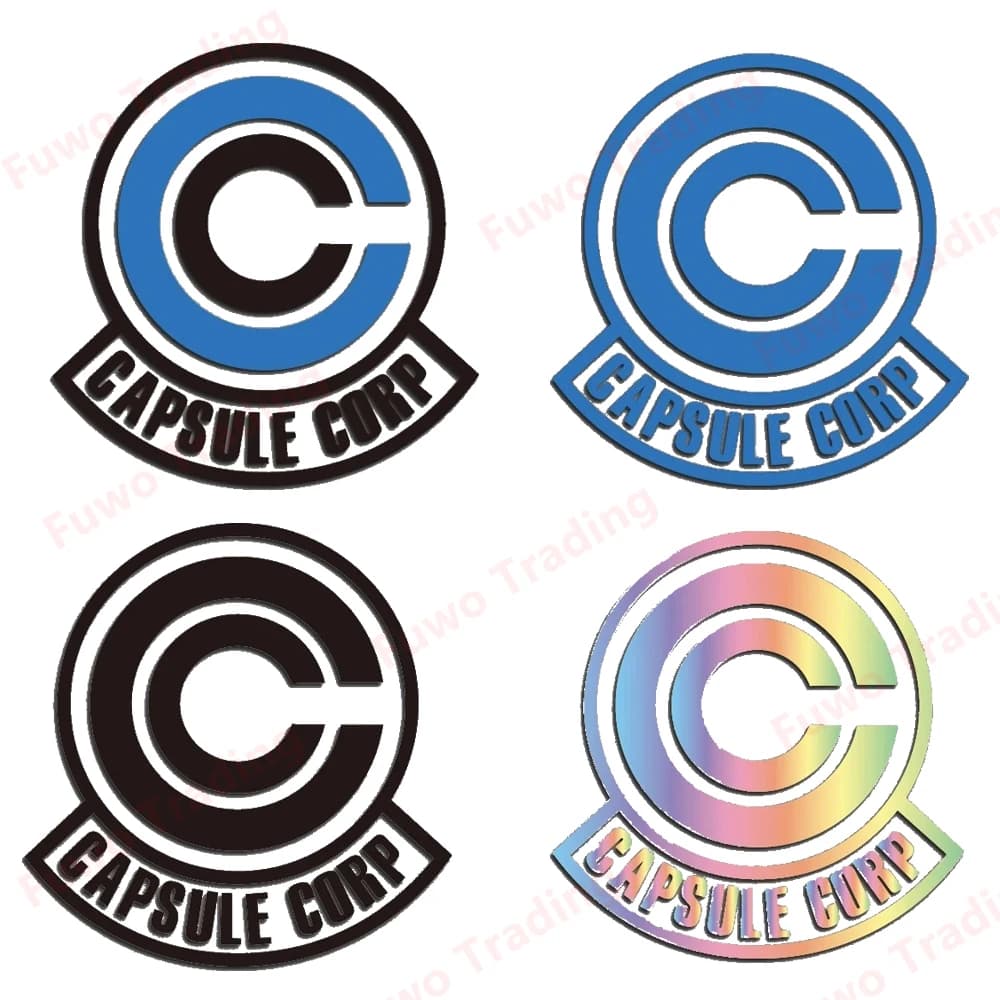 Adesivo per auto creativo CAPSULE CORP DECALcomania per auto Moto Casco da corsa Laptop Tronco Corpo Finestra di automobile Tavola da surf Decalcomanie in vinile PVC