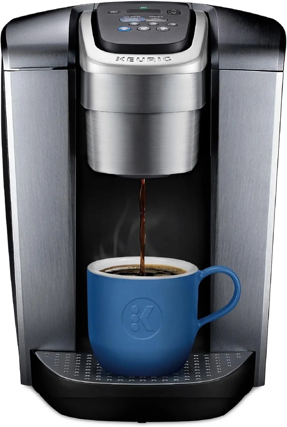 Customize Your Brew: Single-Serve Pod Coffee Maker with Adjustable Strength & Temperature, Iced Coffee Function, 8-12oz Brew Siz